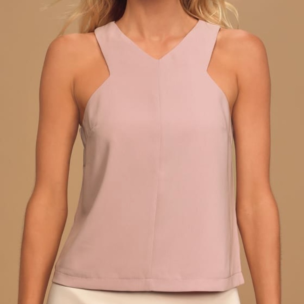 Lulu’s Party Time Mauve Sleeveless Top